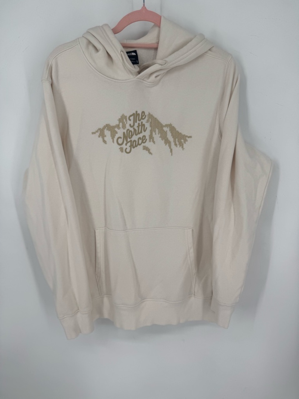 The North Face Women's Cream Pullover Graphic Hoodie Plus Size XL